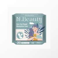 M Beauty Zero Feel Rapid Absorption Liner 20 Daily Liners 15cm